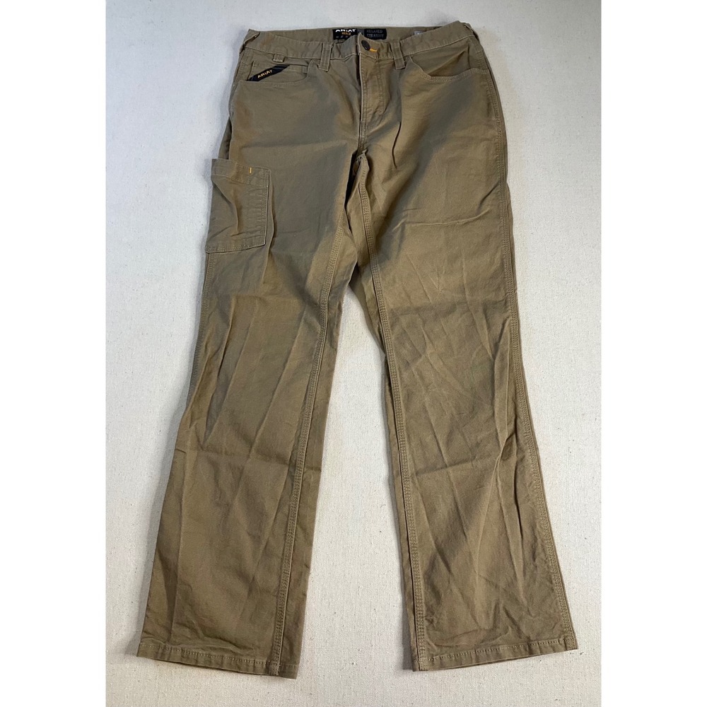 Ariat M4 Rebar Relaxed Straight Mens 32x32 Tan Cargo